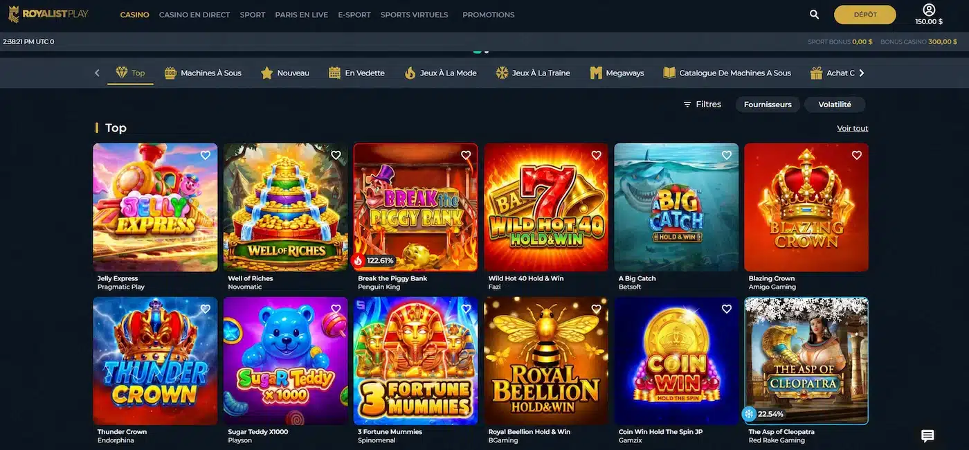 Royalistplay casino site